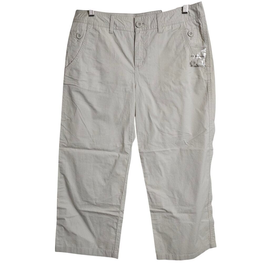G.H. Bass & Company Women's Skimmer Capris Pants 8 Summer Casual Lightweight New